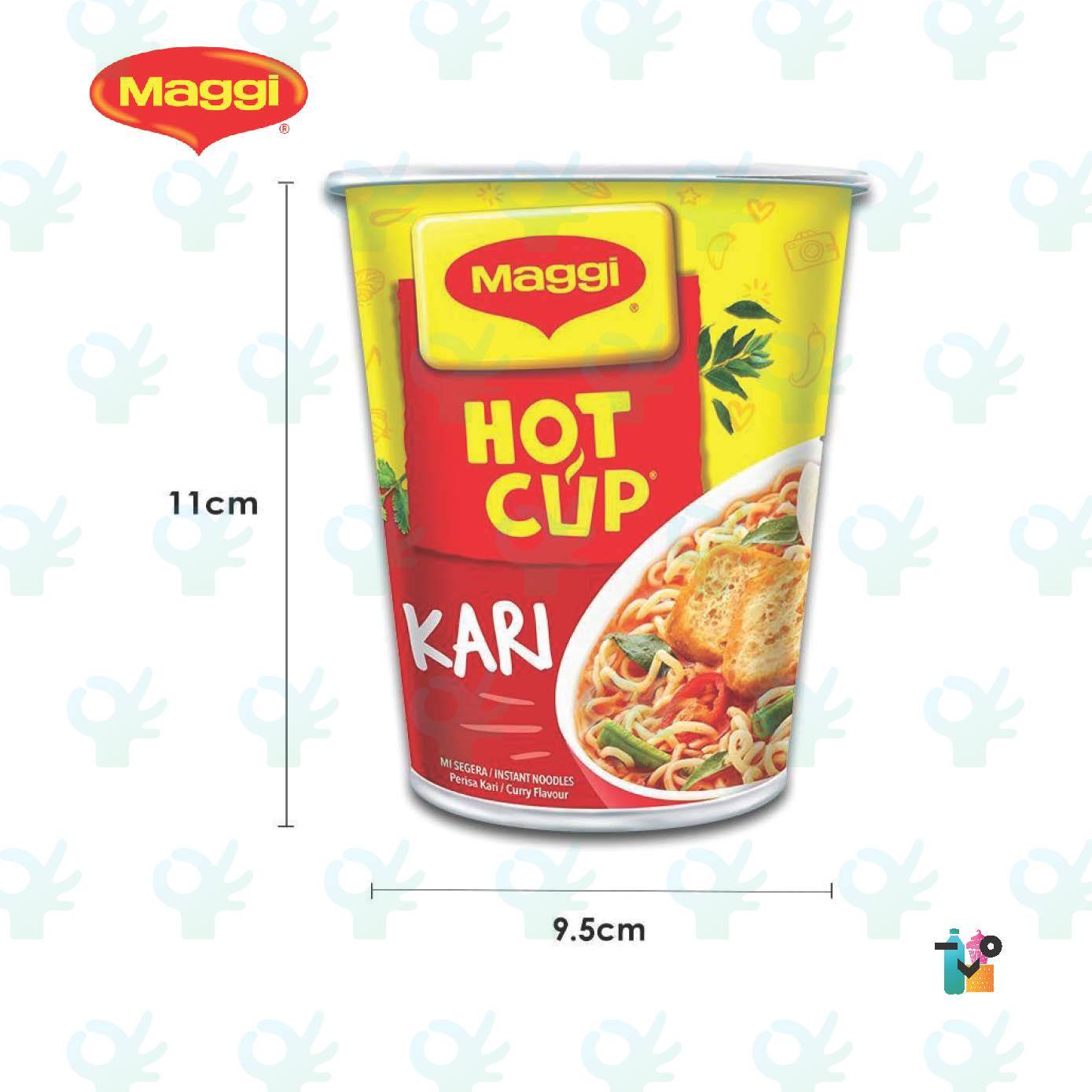Ofiskita Nestle Maggi Hot Cup Curry Instant Noodles 59G